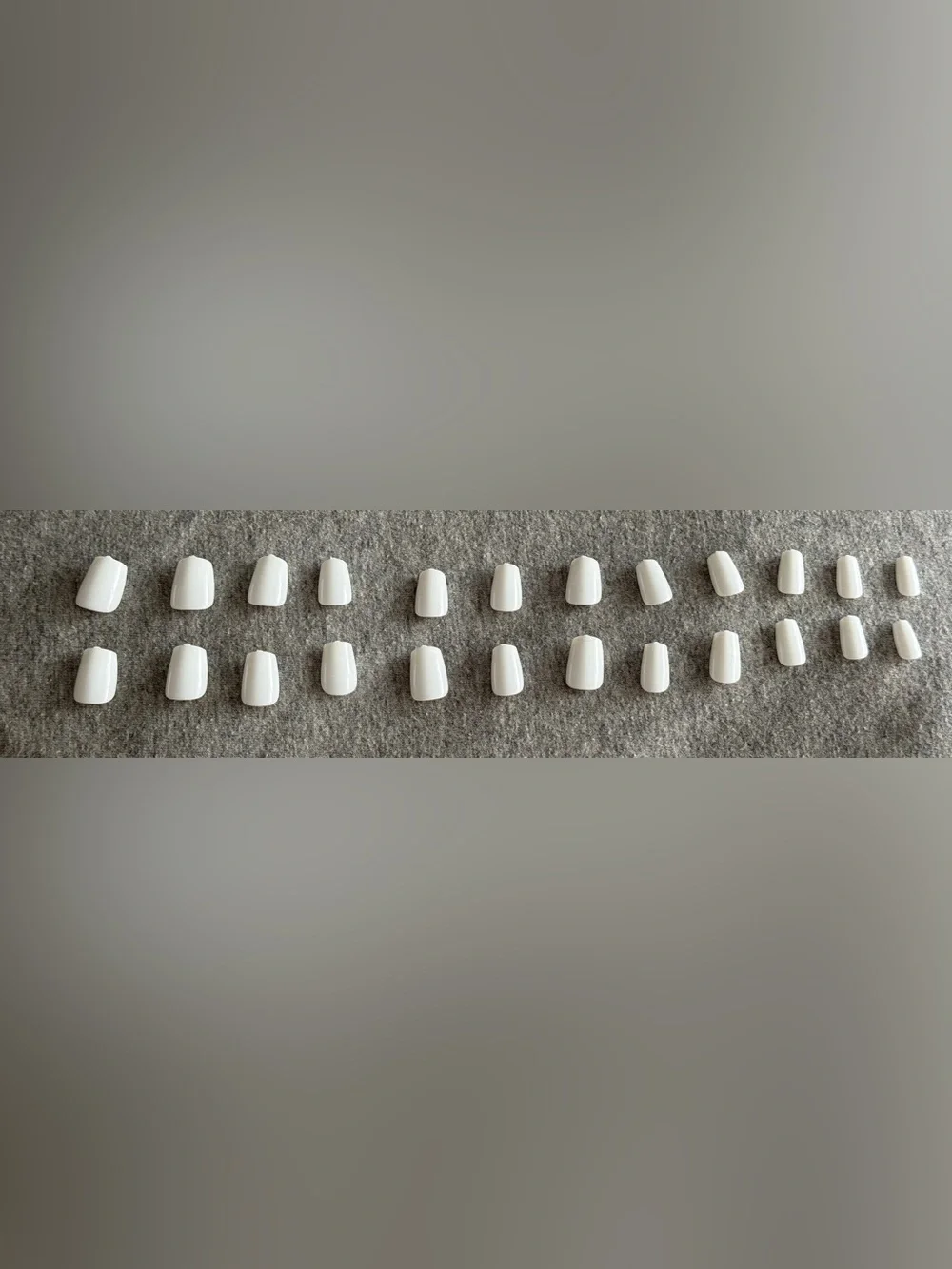 Full Set of White Press-On Nail